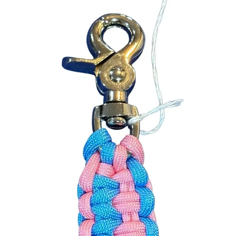 Handmade chunky paracord keychain